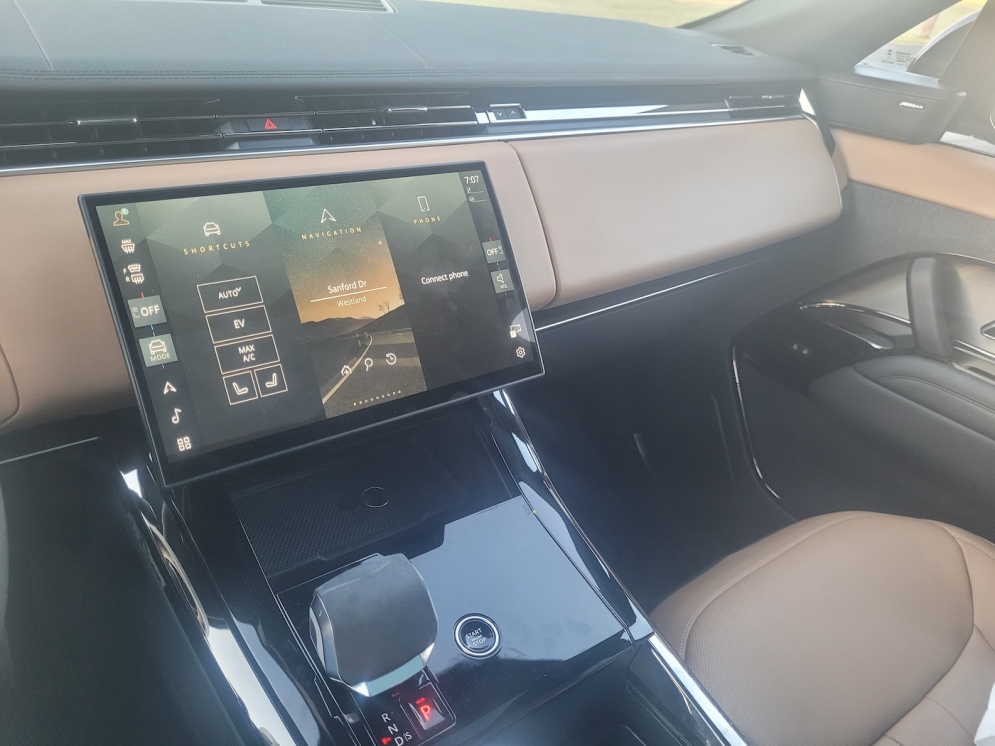 The design of the 2025 Range Rover Sport PHEV is sharp inside and out.