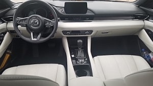 The interior of the 2020 Mazda6 outshines its rivals.