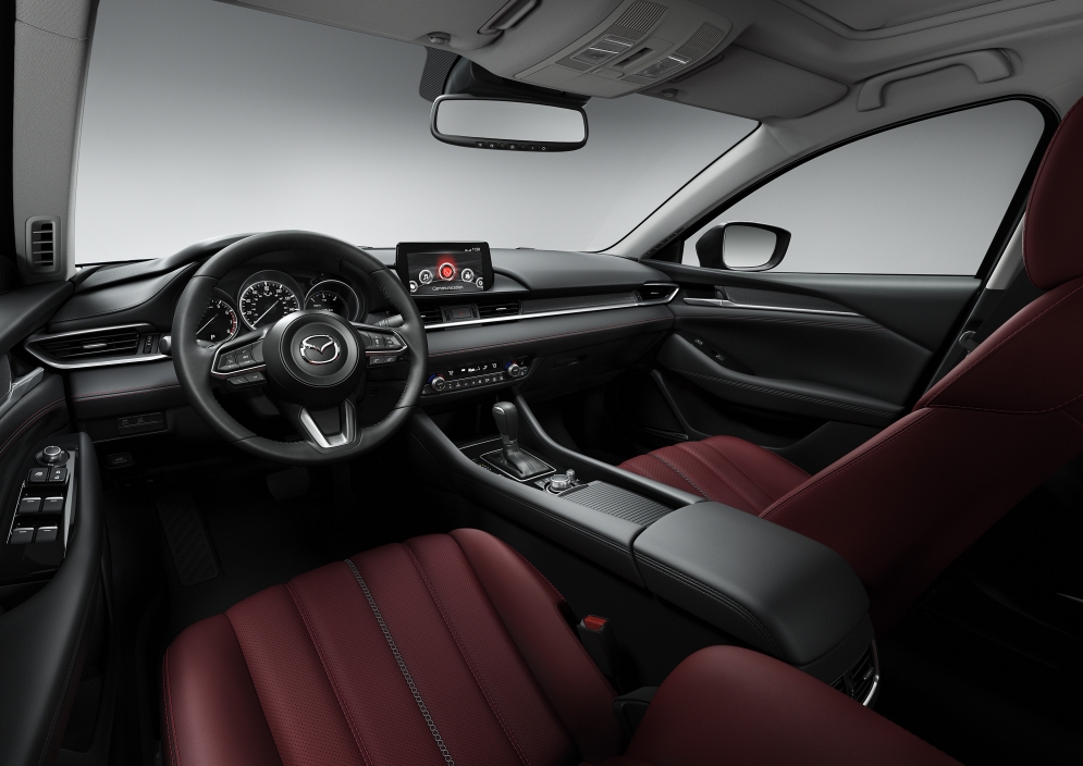 The interior of the 2021 Mazda6 truly shines, offering luxurious flashes and comfort in a nonluxury model