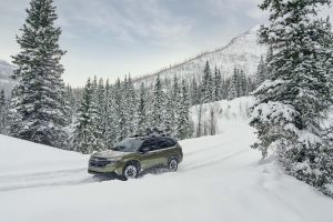 The 2025 Subaru Forester hybrid is built for inclement weather and basic off-roading prowess.