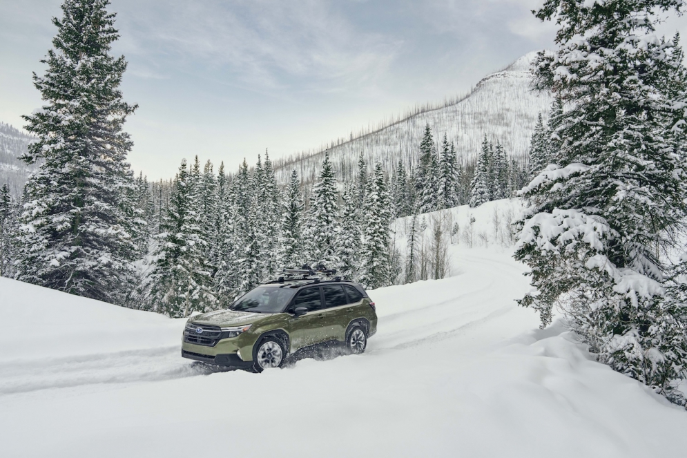 The 2025 Subaru Forester hybrid is built for inclement weather and basic off-roading prowess.