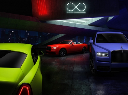 Rolls-Royce lights up Black Badge family with Neon Nights paint trilogy