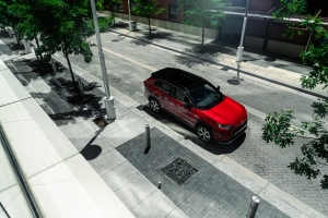 The 2021 Toyota RAV4 Prime can go 42 miles in electric only range