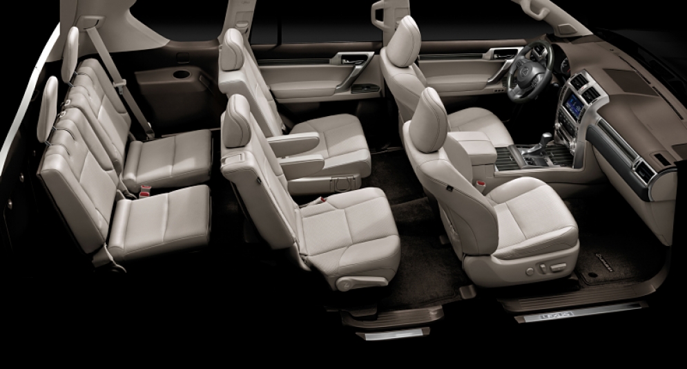 The 2020 Lexus GX460 can seat either 6 or 7 people depending on configuration