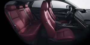 The interior of the 2023 Mazda CX-30 is high-class compared to other compact SUVs.