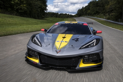 New Corvette C8.R race car makes surprise debut at Corvette Convertible reveal