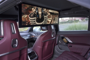 The massive theater screen offered in the rear of the 2023 BMW 7-Series Is truly something to behold and makes it stand out among luxury sedans.