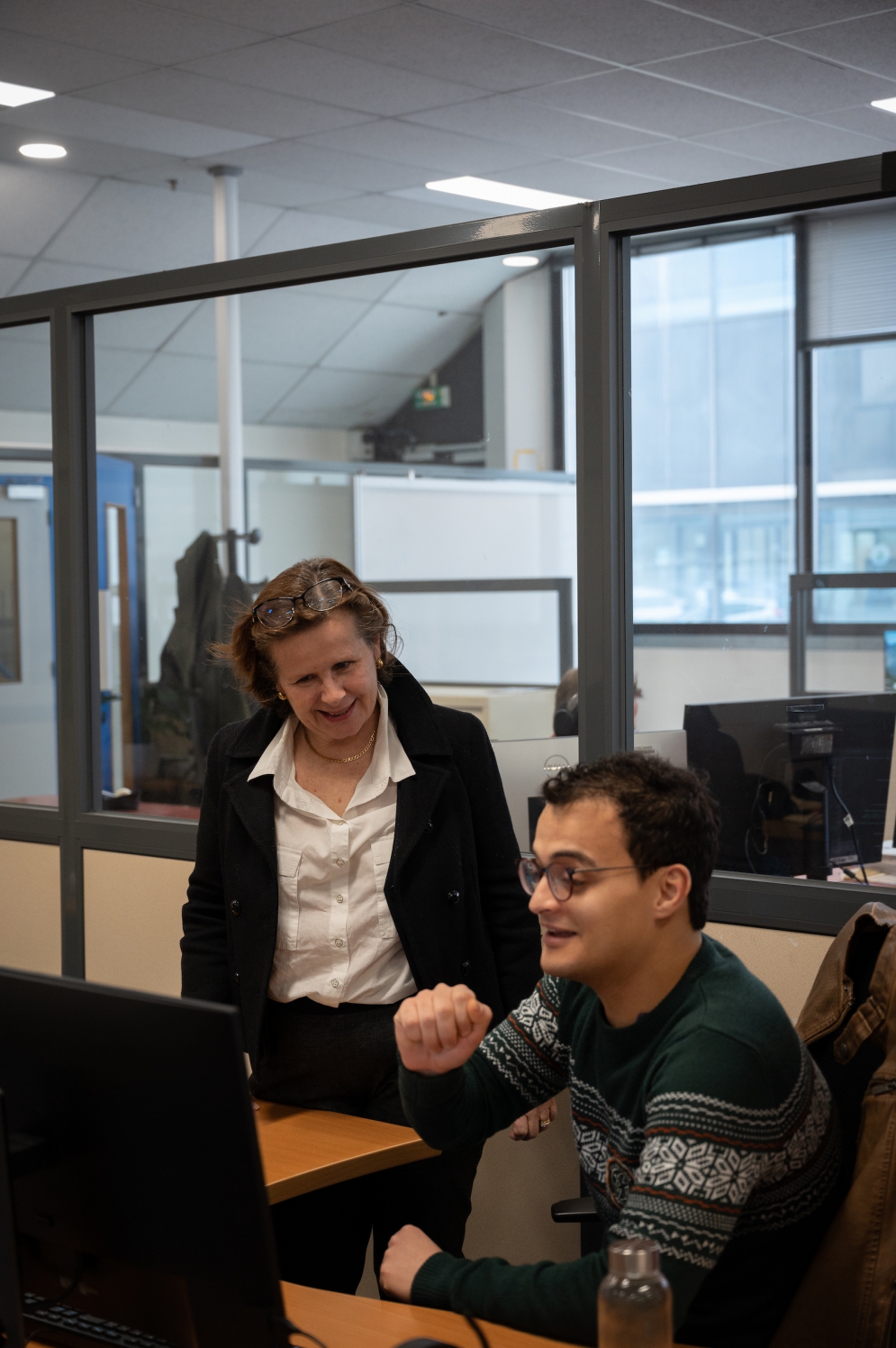 ARaymond&#039;s Laurence Fayand works with a member of her Incubator team in France.