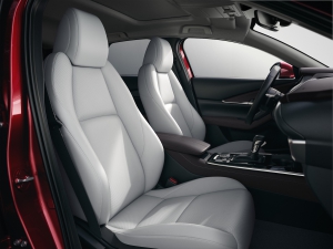 The 2026 Mazda CX-30 features an upscale interior that's near luxury level.