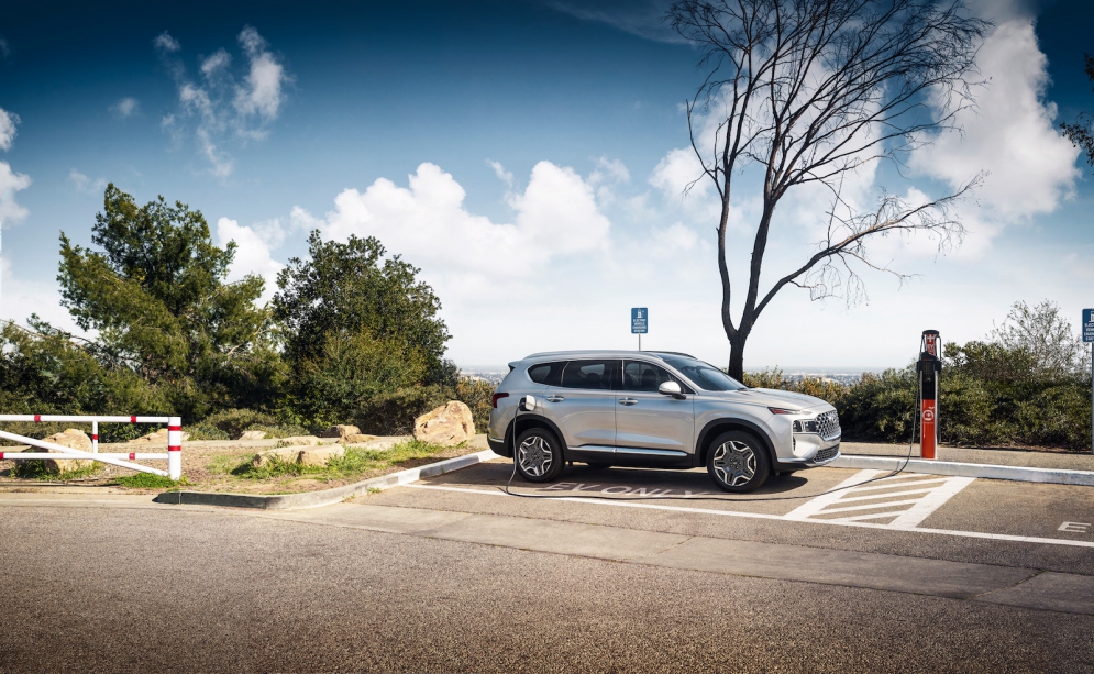 The 2023 Hyundai Santa Fe PHEV will provide 31 miles of electric-only miles, enough to handle many people&#039;s daily commutes without needed to use gas