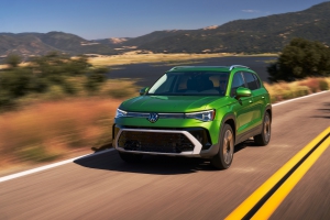 The VW Taos gets a refresh outside and inside and under the hood for the 2025 model year.