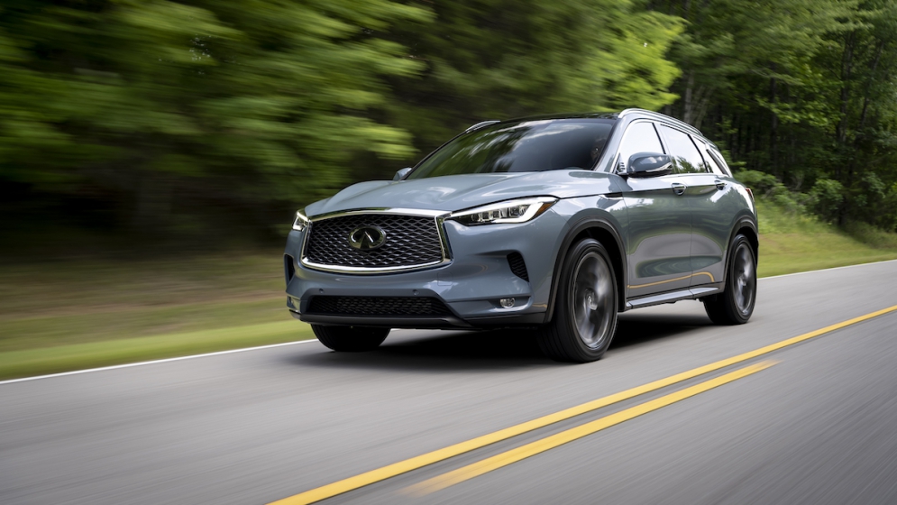 The 2024 Infiniti QX50 is a roomy and well-designed compact luxury SUV.