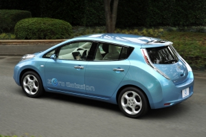 The world&#039;s first mass-market electric vehicle, the Nissan Leaf, has secured its place among some of the world&#039;s greatest transport innovations, according to a survey conducted by Nissan to mark its 90th birthday. Pictured is a 2010 Nissan Leaf.