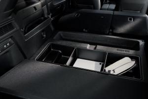 The Mazda CX-70 offers bonus storage under the trunk floor