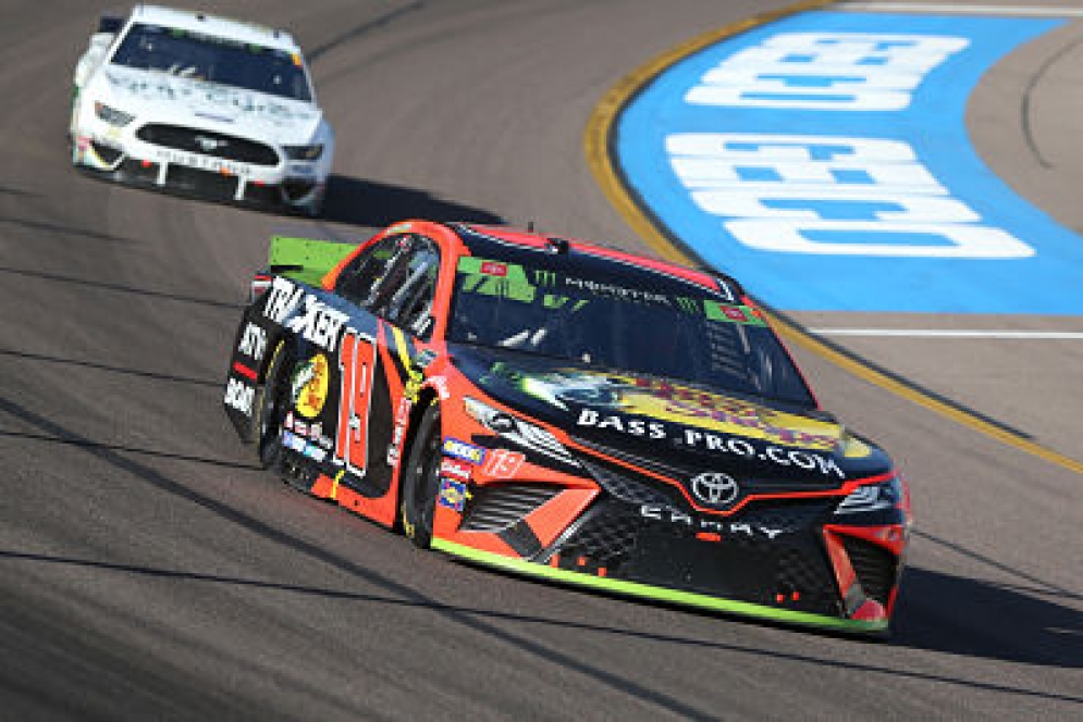 Martin Truex Jr. races during the Cup Series race at ISM Raceway on November 10, 2019, in Avondale, Arizona.