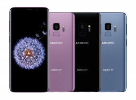 The Galaxy S9 and S9+ are offered in multiple colors.
