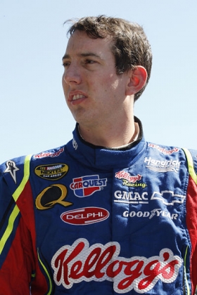 Kyle Busch is pictured in 2007 during his time at Hendrick Motorsports, where he raced the first few years of his Cup career before moving to Joe Gibbs Racing.