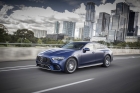 The Mercedes- AMG GT 63 produces 577 hp and 590 lb-ft peak torque. The more powerful Mercedes-AMG GT 63 S produces 630 hp and 664 lb-ft peak torque.